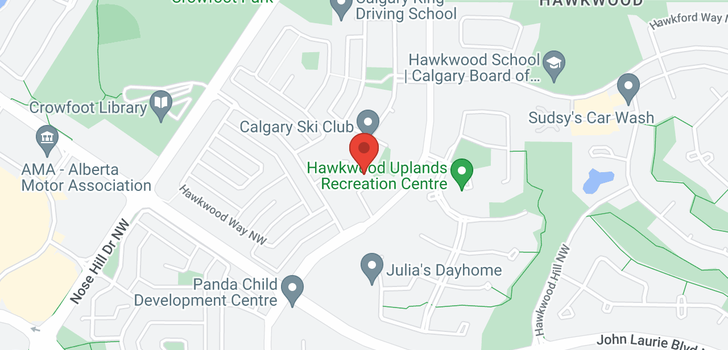 map of 37 Hawkdale Place NW